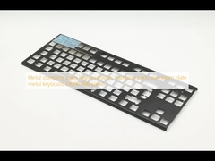 Metalen stempelonderdelen met hoge precisie-stempelonderdelen van aluminiumplaat metalen toetsenbord DM90-MB-paneel