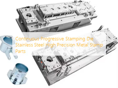 Continuous Progressive Stamping Die Stainless Steel High Precision Metal Stamp Parts