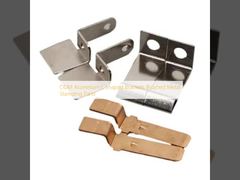 ODM Aluminium L Shaped Brackets Brushed Metal Stamping Parts